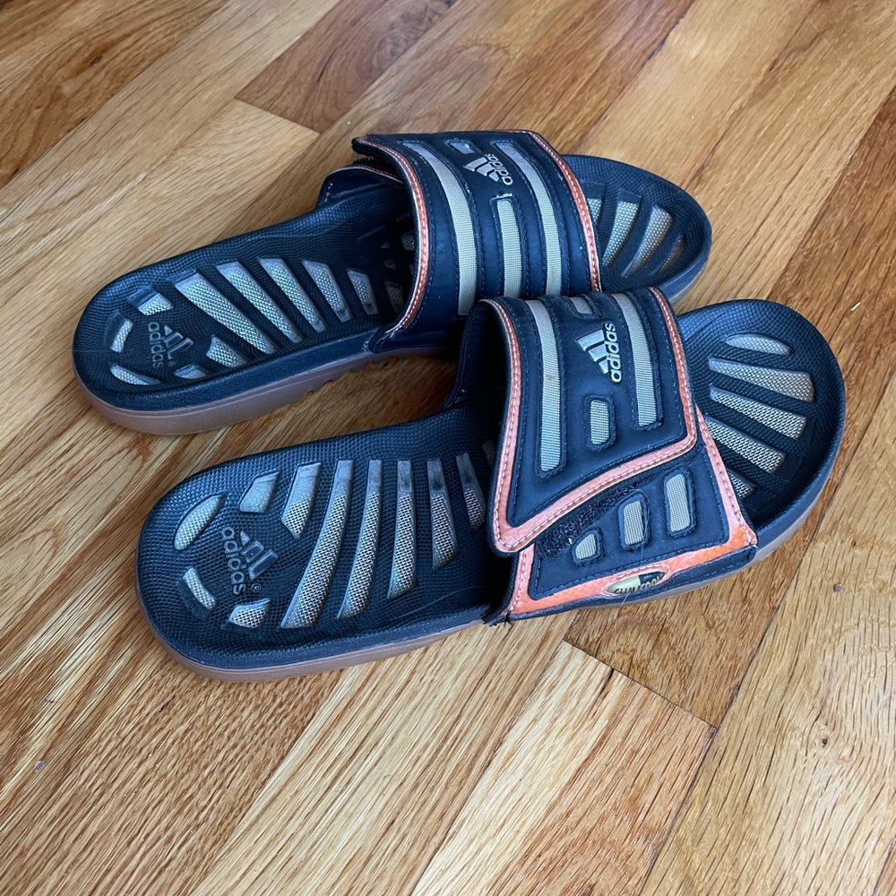 Men’s slide on Adidas flip flops